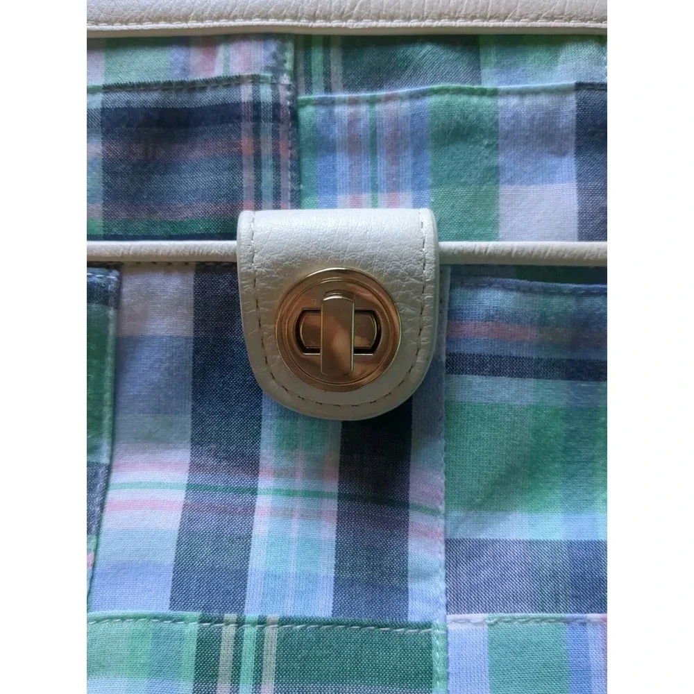 TALBOTS Leather Trim Crossbody Bag- Patchwork- Discontinued‎